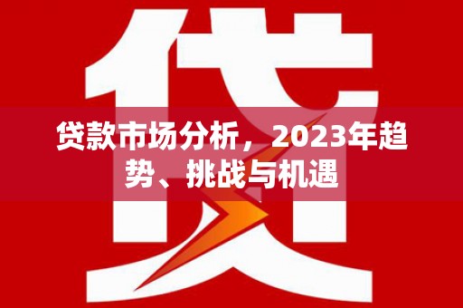 白河贷款市场分析，2023年趋势、挑战与机遇