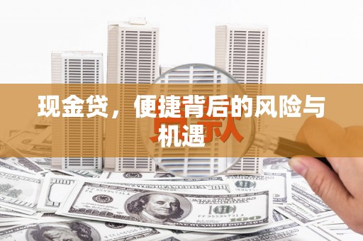 白河现金贷，便捷背后的风险与机遇