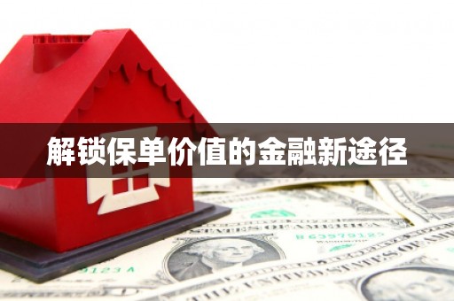 白河解锁保单价值的金融新途径