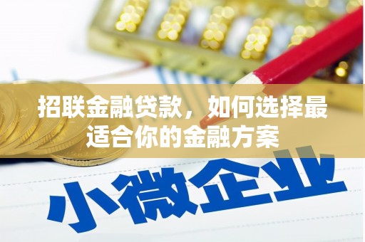 白河招联金融贷款，如何选择最适合你的金融方案