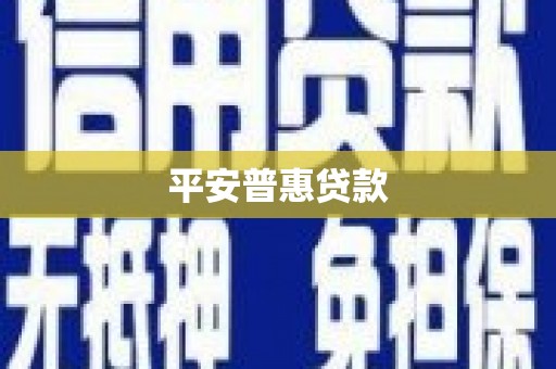 白河平安普惠贷款