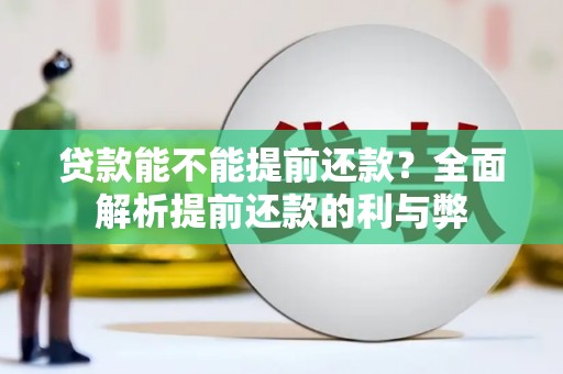 白河贷款能不能提前还款？全面解析提前还款的利与弊