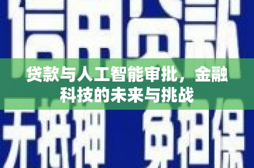白河贷款与人工智能审批，金融科技的未来与挑战