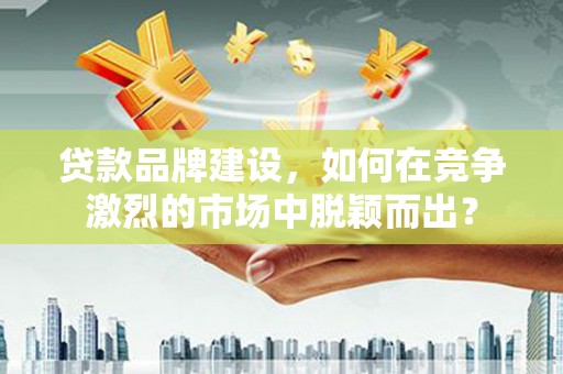 白河贷款品牌建设，如何在竞争激烈的市场中脱颖而出？