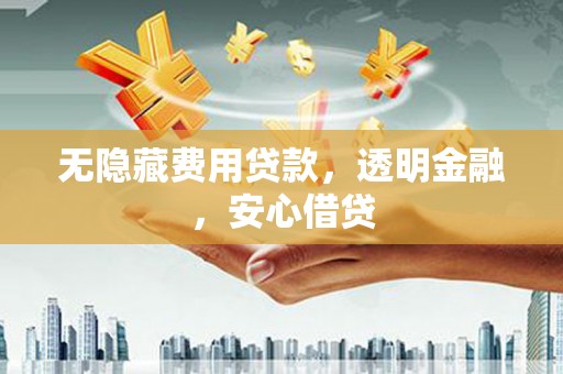 白河无隐藏费用贷款，透明金融，安心借贷