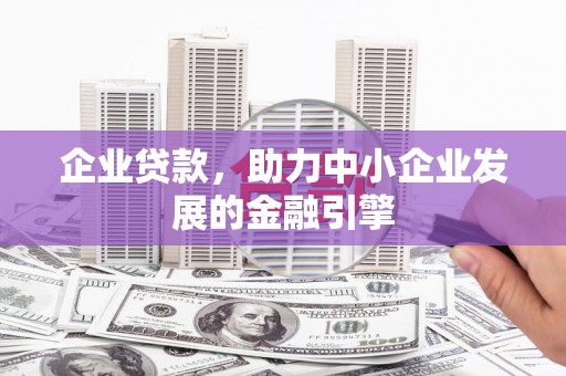 白河企业贷款，助力中小企业发展的金融引擎