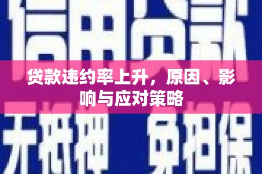 白河贷款违约率上升，原因、影响与应对策略