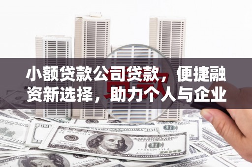 白河小额贷款公司贷款，便捷融资新选择，助力个人与企业成长