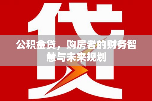 白河公积金贷，购房者的财务智慧与未来规划
