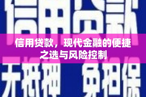 白河信用贷款，现代金融的便捷之选与风险控制