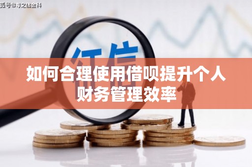 白河如何合理使用借呗提升个人财务管理效率