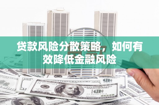 白河贷款风险分散策略，如何有效降低金融风险