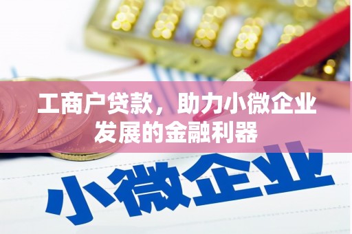 白河工商户贷款，助力小微企业发展的金融利器