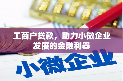 白河工商户贷款，助力小微企业发展的金融利器