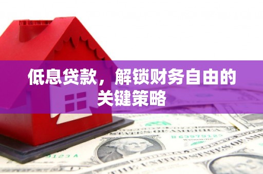 白河低息贷款，解锁财务自由的关键策略