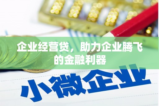 白河企业经营贷，助力企业腾飞的金融利器