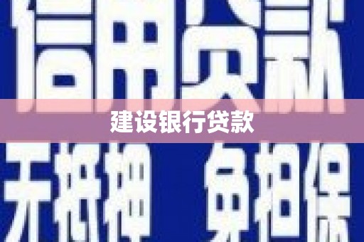 白河建设银行贷款