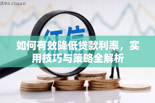 白河如何有效降低贷款利率，实用技巧与策略全解析