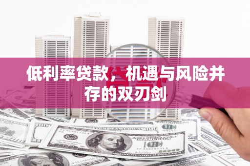 白河低利率贷款，机遇与风险并存的双刃剑