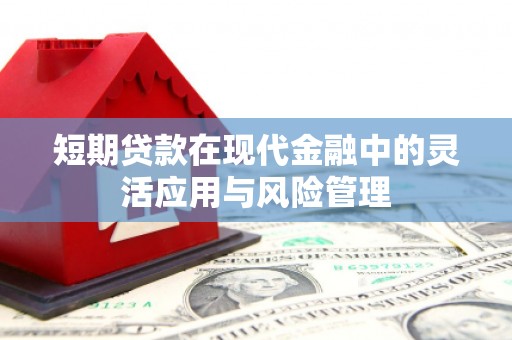 白河短期贷款在现代金融中的灵活应用与风险管理