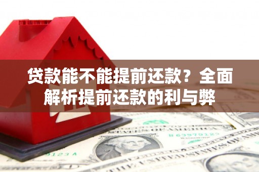 白河贷款能不能提前还款？全面解析提前还款的利与弊