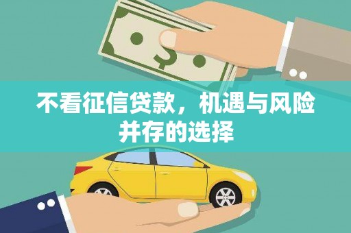 白河不看征信贷款，机遇与风险并存的选择