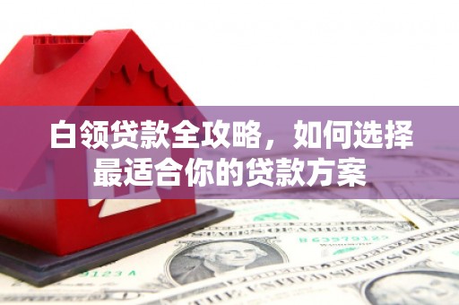 白河白领贷款全攻略，如何选择最适合你的贷款方案